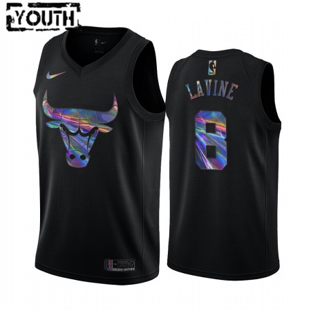 Kinder NBA Chicago Bulls Trikot Zach LaVine 8 Iridescent HWC Collection Swingman